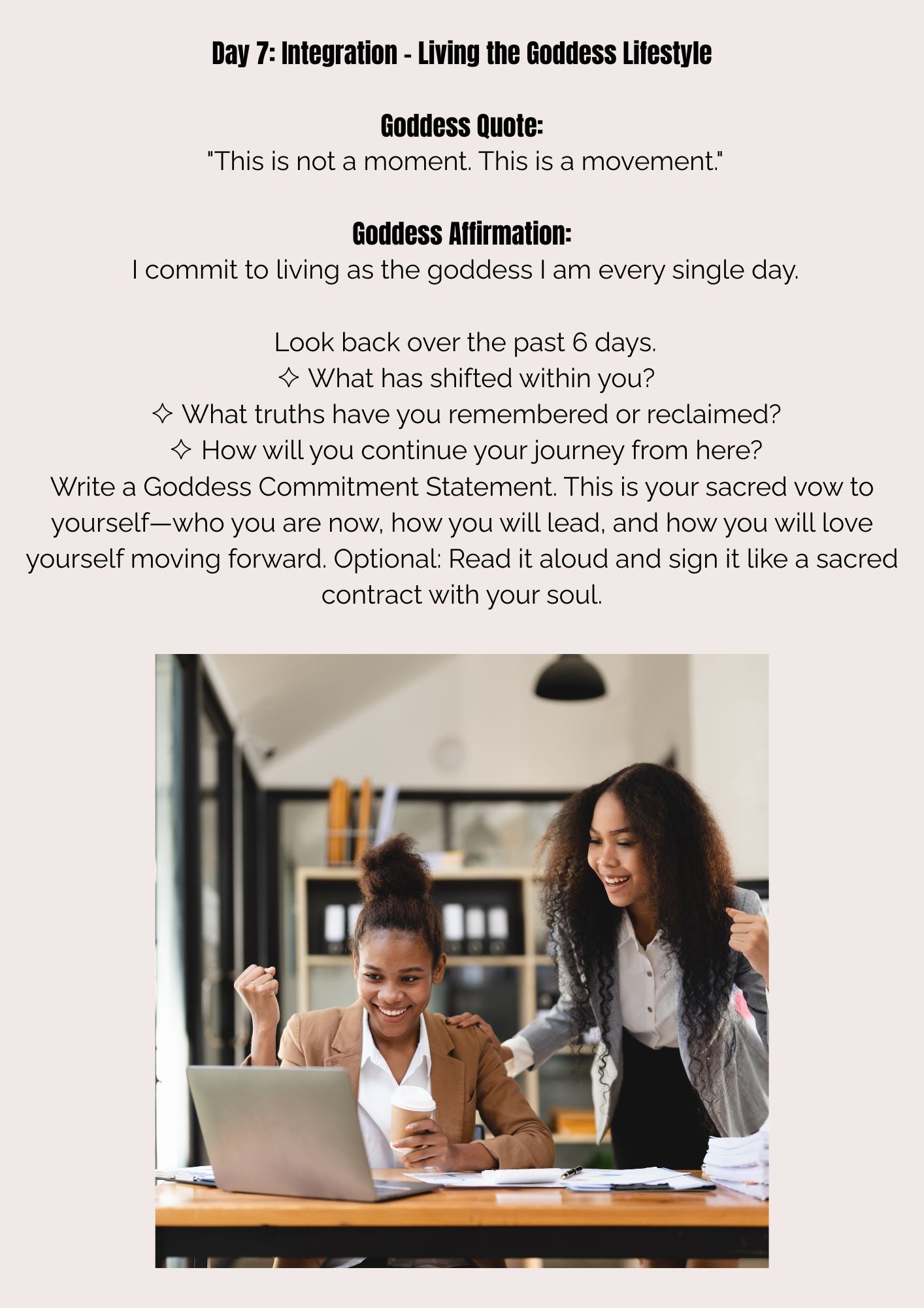 ✨ Goddess Lifestyle 7-Day Digital Challenge ✨