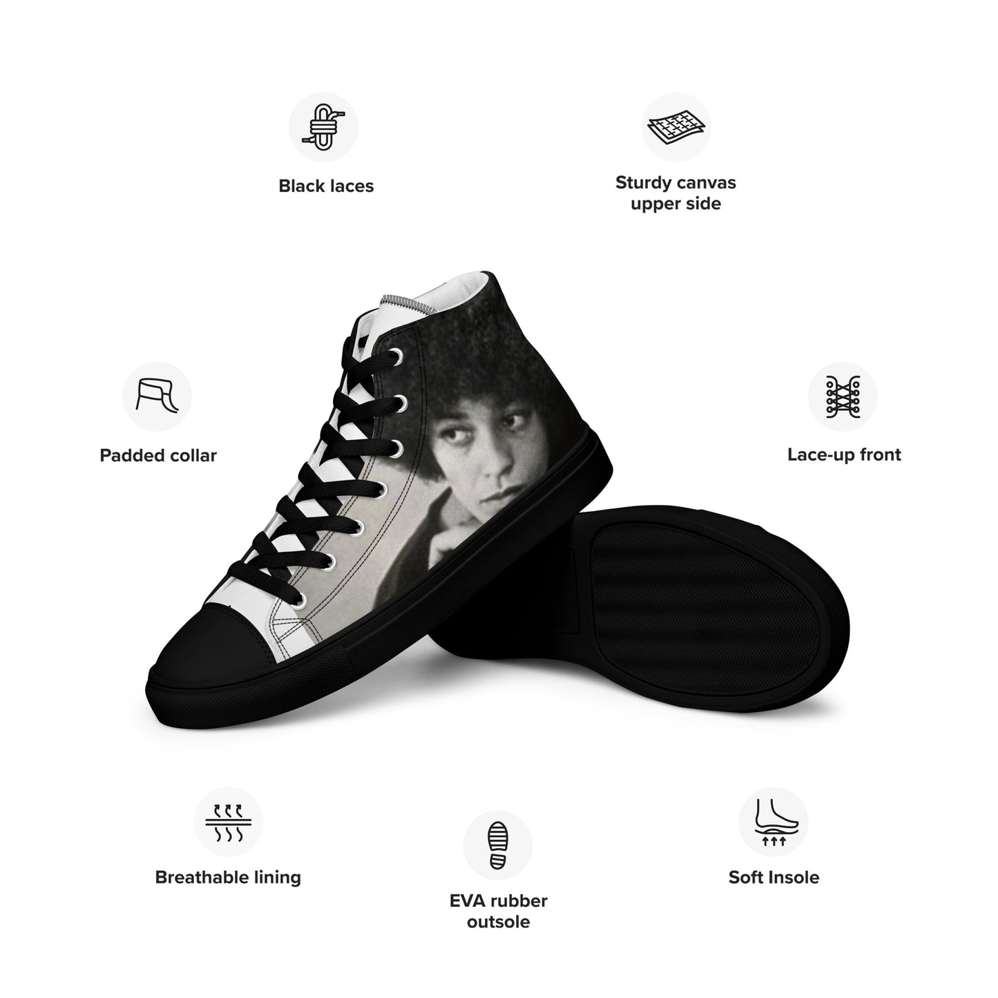Goddess LifeStyle Vintage Collection ( Angela Davis Hightops)