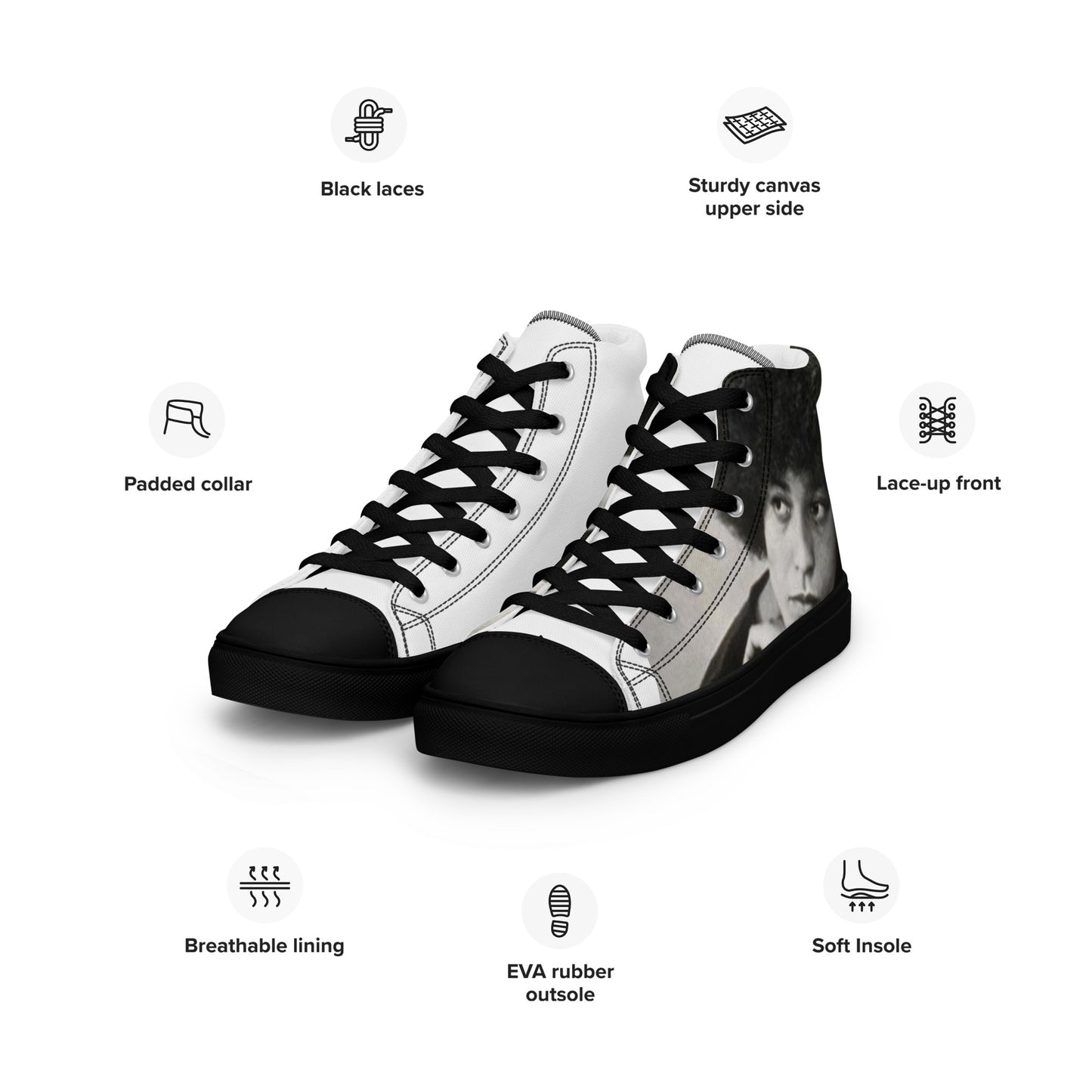 Goddess LifeStyle Vintage Collection ( Angela Davis Hightops)