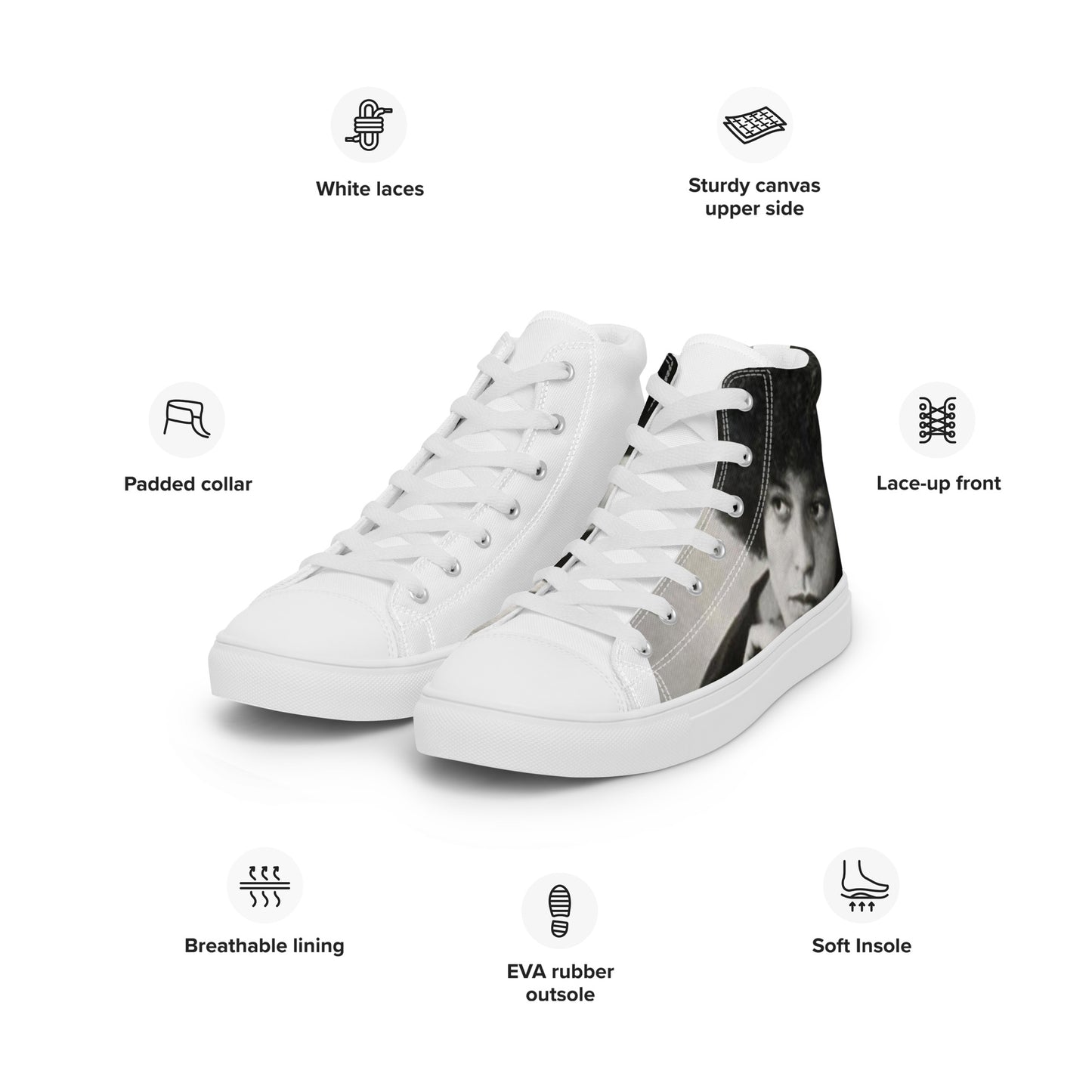 Goddess LifeStyle Vintage Collection ( Angela Davis Hightops)